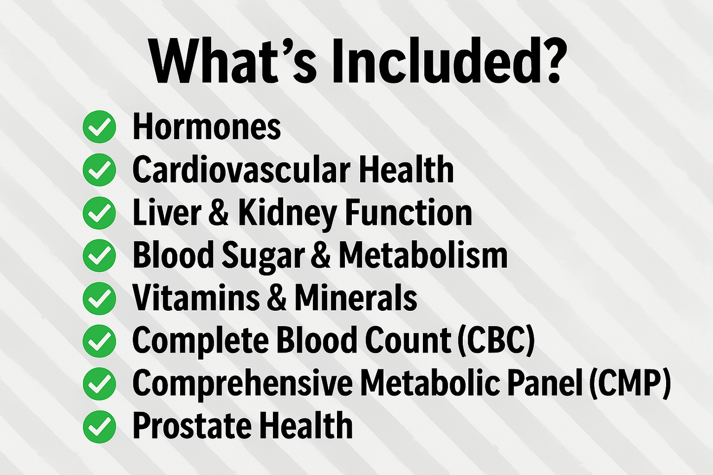 Comprehensive Male Lab Panel